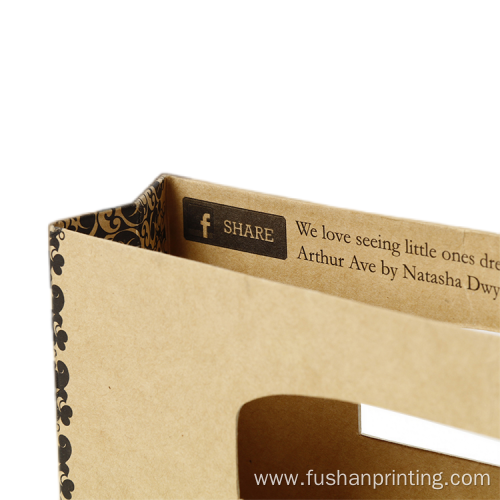 printing recycled brown shopping bag kraft paper